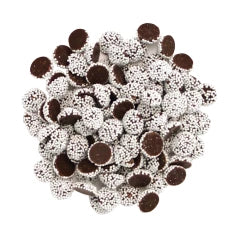 NASSAU CANDY DARK CHOCOLATE MINI NONPAREILS WITH WHITE SEEDS