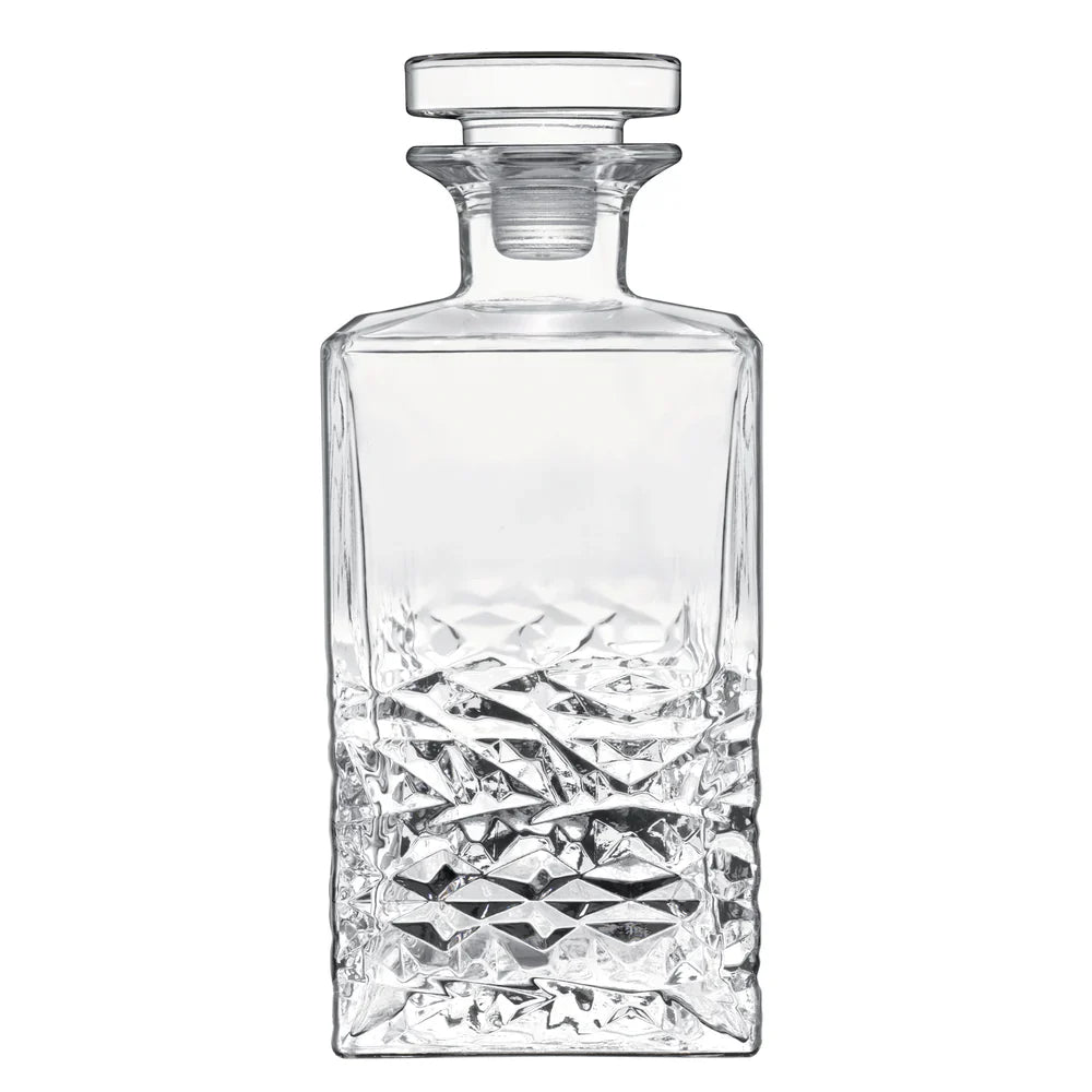 MIXOLOGY 25.25 OZ TEXTURES SPIRITS DECANTER WITH AIRTIGHT GLASS STOPPER (1 PIECE)