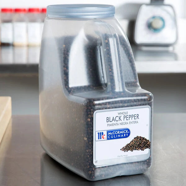 McCormick Culinary Whole Black Pepper - 5.75 lb.