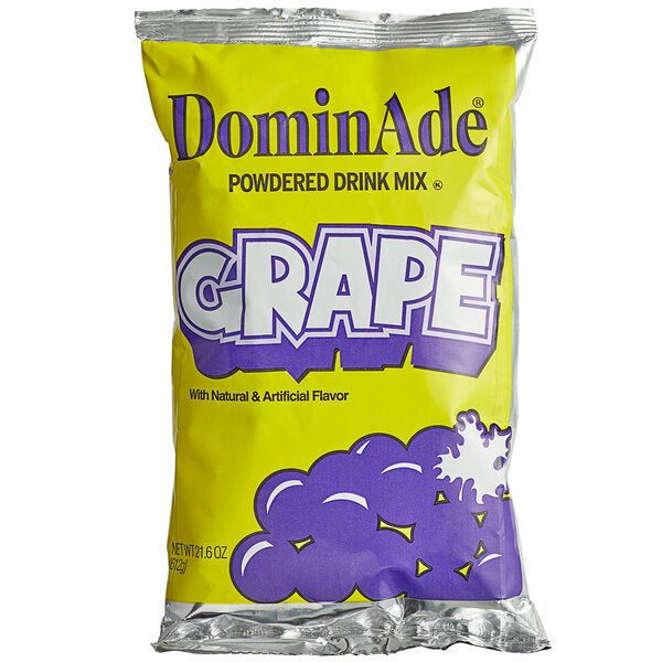 DominAde 21.6 oz. Grape Drink Mix - 12/Case