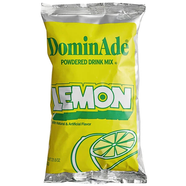 DominAde 21.6 oz. Lemon Drink Mix - 12/Case