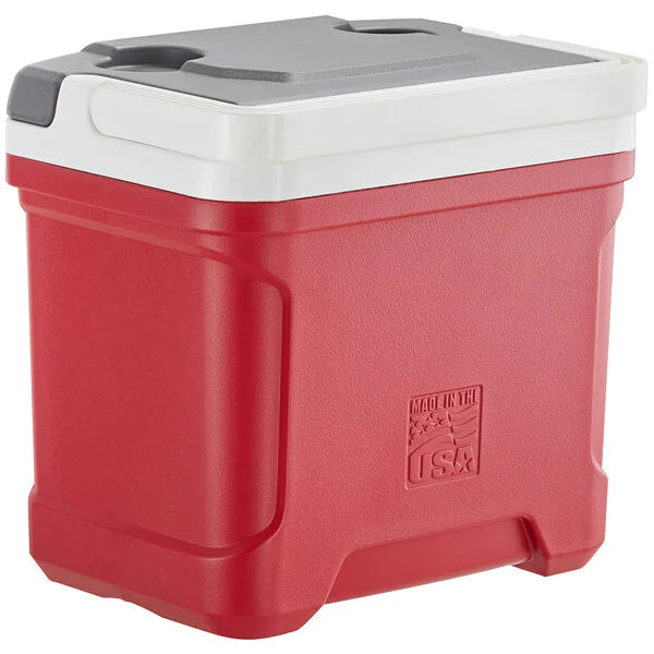 Igloo 32627 Industrial Red Latitude 16 Qt. Cooler with Top Swing Handle