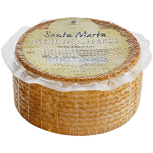 Santa Marta 4-Month Aged Manchego-Style Cheese Wheel 7 lb. - 2/Case