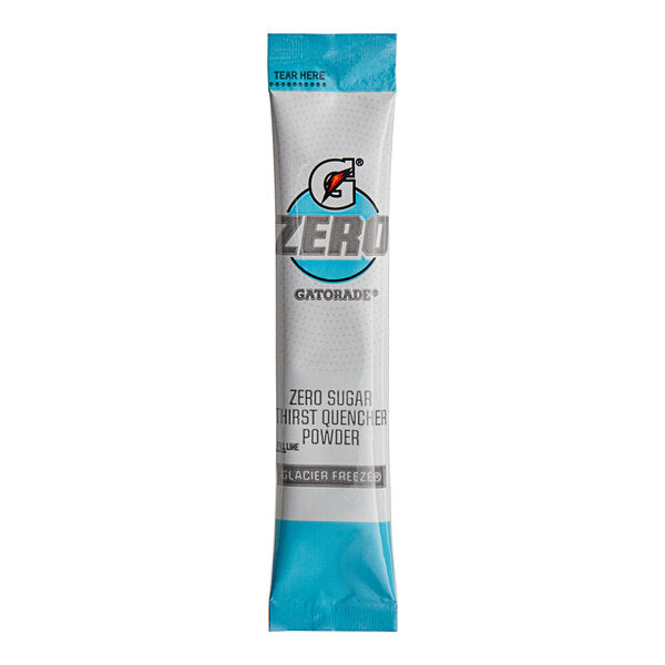 Gatorade Thirst Quencher Zero Sugar Glacier Freeze Sports Drink Powder Single Serve Stick - 120/Case