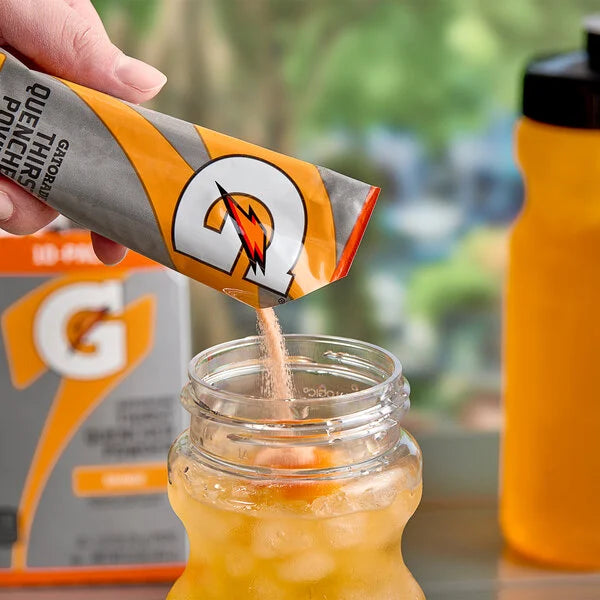 Gatorade Thirst Quencher Orange Sports Drink Powder Single Serve Stick - 80/Case