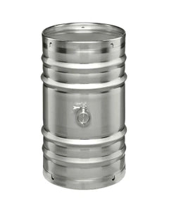 25 Gallon Stainless Steel Wine Barrel w/2" Tri-Clover