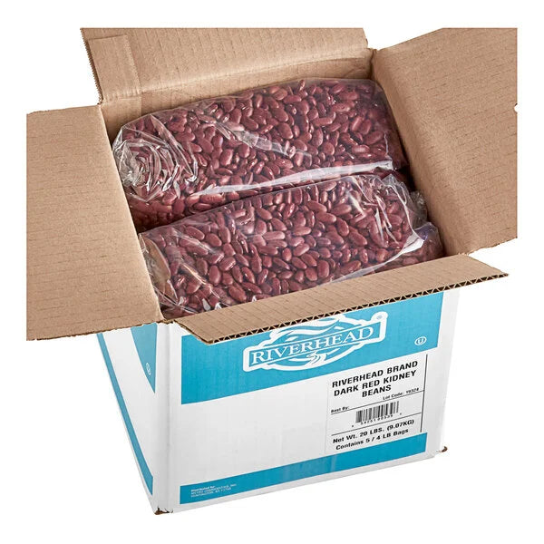 Dried Dark Red Kidney Beans - 20 lb.