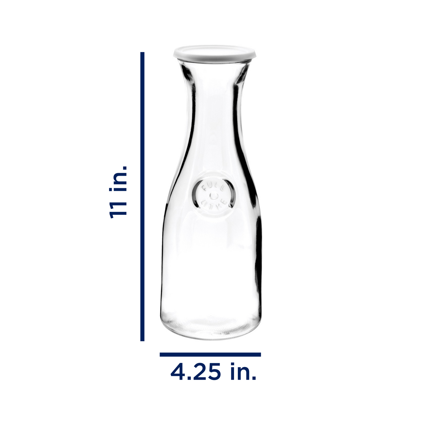 Anchor Hocking Glass Carafe with Lid, 1 Liter