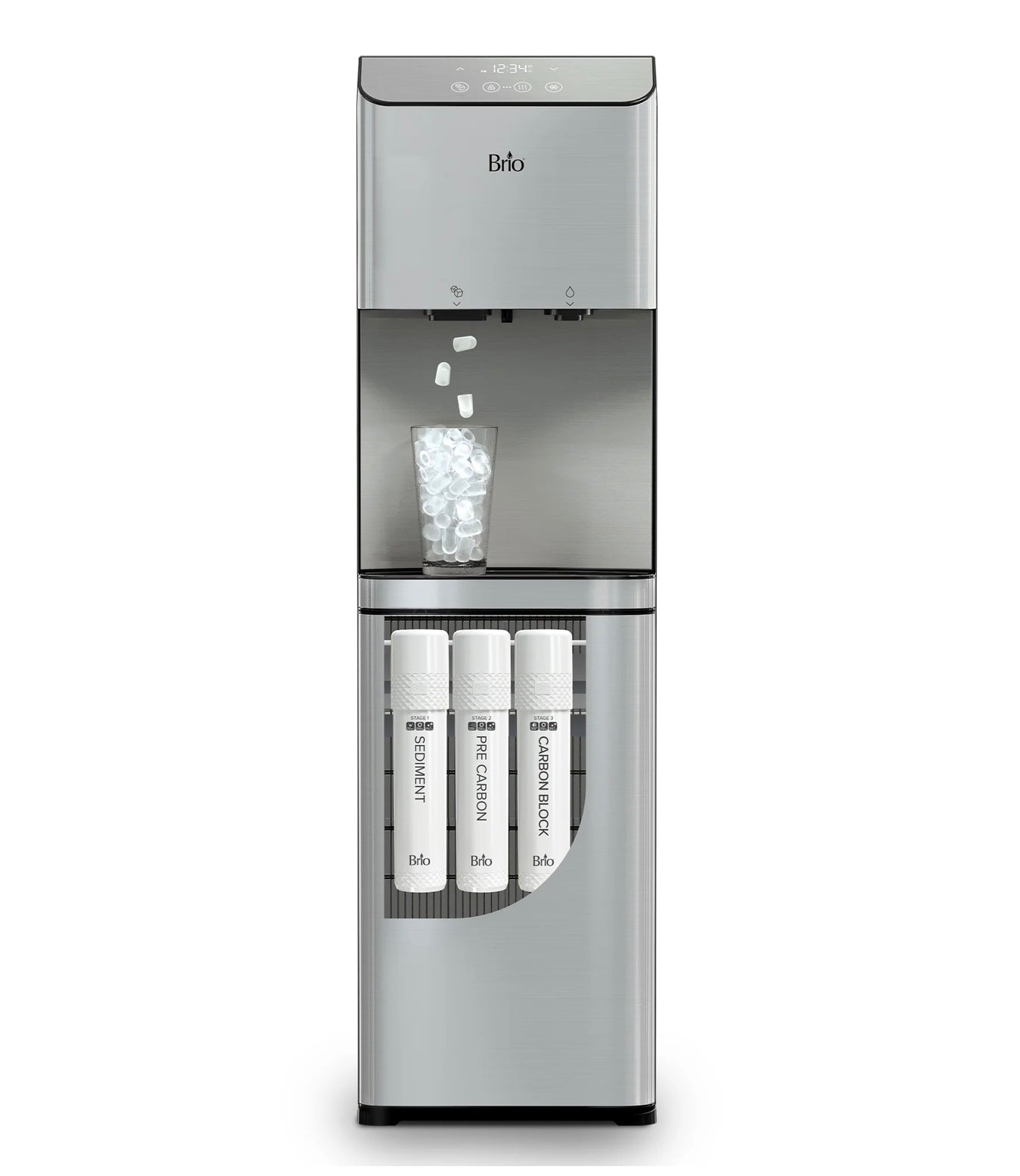 BRIO Moderna 3-Stage Ice Dispenser & Bottleless Water Cooler