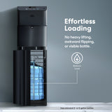 BRIO Moderna Touchless  Black Stainless Bottom Load Water Cooler