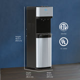 BRIO 500 Series No-Line Black Stainless Steel Bottom Load Water Cooler