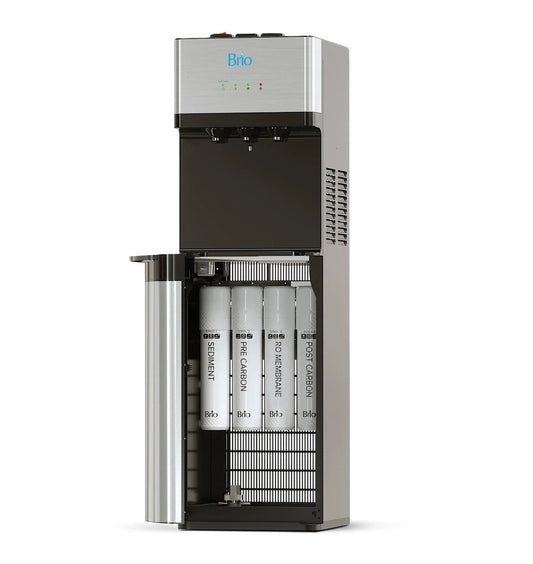 BRIO 500 Series 4-Stage Reverse Osmosis Stainless Steel Bottleless Water Cooler