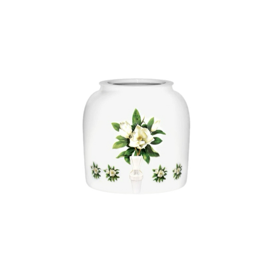 GEO Porcelain Ceramic Crock Water Dispenser - Magnolia